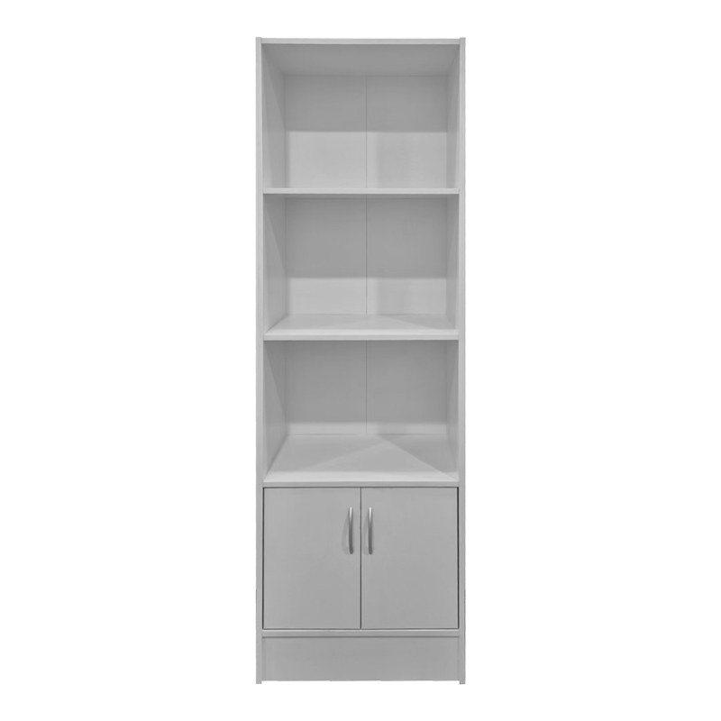 Βιβλιοθήκη Tekaro pakoworld λευκό 57x33x180εκ