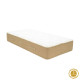 Κρεβάτι με στρώμα Athos Sleepy pakoworld wenge 90x190εκ