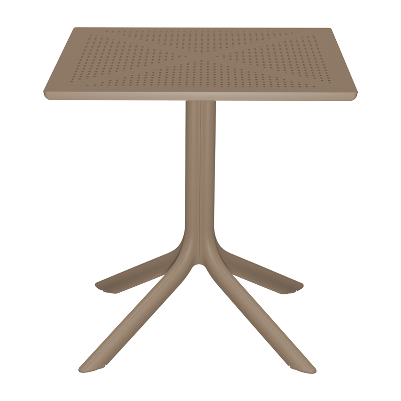 Τραπεζαρία Groovy Hush pakoworld σετ 3τεμ cappuccino PP 60x60x76εκ