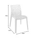 Τραπεζαρία Groovy Hush pakoworld σετ 3τεμ cappuccino PP 60x60x76εκ