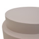 Βοηθητικό τραπέζι Fortox pakoworld MGO cappuccino Φ40x49.5εκ
