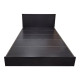 Κρεβάτι με στρώμα Athos Sleepy pakoworld wenge 160x200εκ
