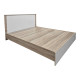 Κρεβάτι με στρώμα Athos Sleepy pakoworld sonoma λευκό 160x200εκ