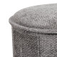 Σκαμπό-μπαούλο Trebia pakoworld γκρι ύφασμα 76x38x38εκ