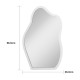 Καθρέπτης Evanthia pakoworld λευκό MDF 36x1.2x56 εκ