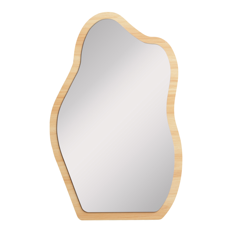 Καθρέπτης Evanthia pakoworld MDF σε φυσική απόχρωση 36x1.2x56 εκ