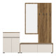 Έπιπλο εισόδου Ansia pakoworld καρυδί oak 210x44,7x175εκ