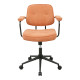 Καρέκλα γραφείου Leberta pakoworld terracotta ύφασμα 64x63,5x86-96εκ