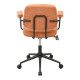 Καρέκλα γραφείου Leberta pakoworld terracotta ύφασμα 64x63,5x86-96εκ