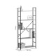 Βιβλιοθήκη Manlo pakoworld oak με μαύρο μέταλλο 58.6x23.5x144εκ