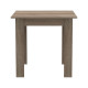 Τραπεζαρία Manka-Parker pakoworld σετ 3τεμ mdf σε μαύρη-sonoma truffle απόχρωση 80x80x77εκ