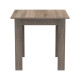 Τραπεζαρία Manka-Parker pakoworld σετ 3τεμ mdf σε μαύρη-sonoma truffle απόχρωση 80x80x77εκ