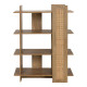 Βιβλιοθήκη Oslo pakoworld sonoma 75x32x95εκ