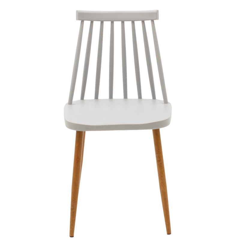 Τραπεζαρία με Καρέκλες Aurora λευκό και Τραπέζι Natali μαύρο 80x80x76εκ Σετ 5τεμ