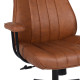 Καρέκλα γραφείου διευθυντή Philareti pakoworld καφέ PU 74x71,5x108-118εκ