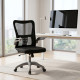 Καρέκλα γραφείου εργασίας Annalise pakoworld μαύρο mesh 57x53x100εκ