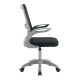 Καρέκλα γραφείου εργασίας Annalise pakoworld μαύρο mesh 57x53x100εκ