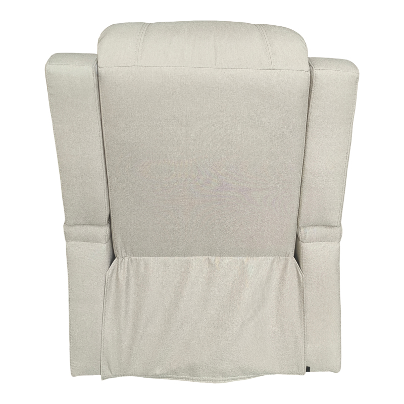 Πολυθρόνα relax με μηχανισμό massage Gessel pakoworld μπεζ ύφασμα 80x90x98εκ