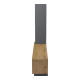 Σύνθετο σαλονιού Tilveo pakoworld oak-ανθρακί 230x41.5x180εκ