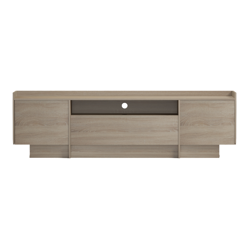 Έπιπλο τηλεόρασης Derden pakoworld sonoma 197x38x58εκ
