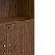Βιβλιοθήκη γραφείου επαγγελματική Fesialo pakoworld wenge 80x40x180εκ