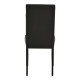 Καρέκλα Zeben pakoworld μαύρο PU με πόδι μαύρο rubberwood 43,5x55,5x93,5εκ