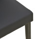 Καρέκλα Zeben pakoworld μαύρο PU με πόδι μαύρο rubberwood 43,5x55,5x93,5εκ