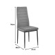 Καρέκλα Parker pakoworld cappuccino PU με μεταλλικό μαύρο πόδι 41x48x96εκ
