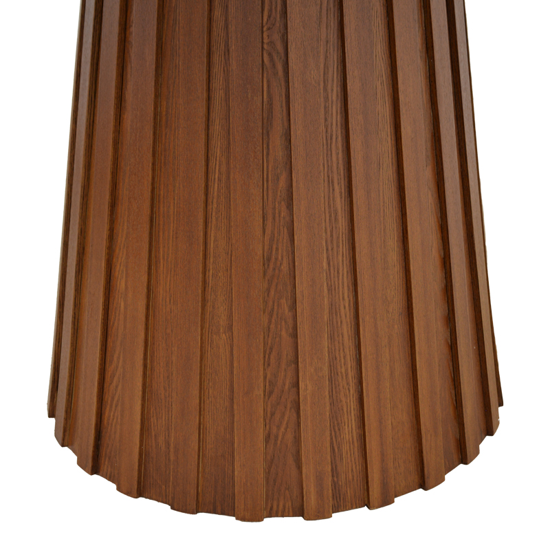 Τραπέζι Franzel pakoworld mdf καρυδί Φ120x75εκ