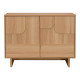 Μπουφές Jenfia pakoworld mdf σε φυσική απόχρωση 101,2x39x75,5εκ