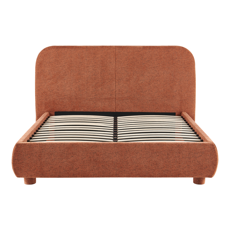 Κρεβάτι Salena pakoworld terracotta ύφασμα 160x200εκ