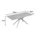 Τραπέζι Olven pakoworld sintered stone σε όψη τραβερτίνας 180x90x75εκ