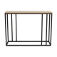 Κονσόλα Cansbia pakoworld oak με μαύρο μέταλλο 100x25x75εκ