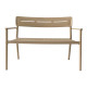 Παγκάκι διθέσιο Cadrin pakoworld cappuccino PP 117x60x83εκ